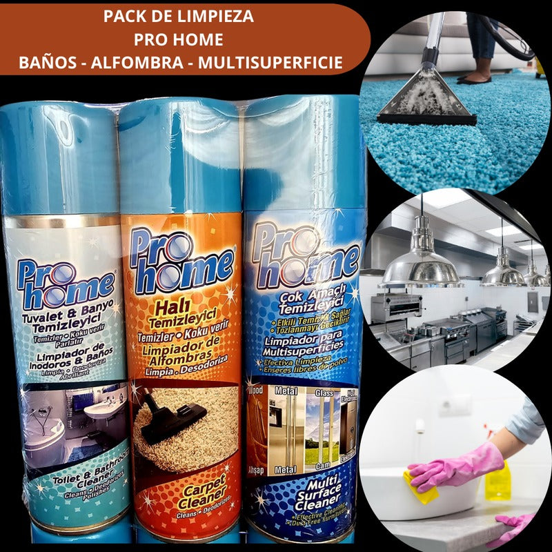 PACK DE ESPUMA PRO-HOME LIMPIEZA 3 FRASC