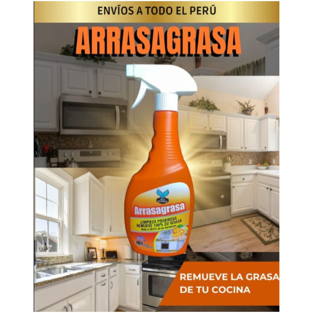 Arrasa Grasa 650 ml - Limpiador Poderoso