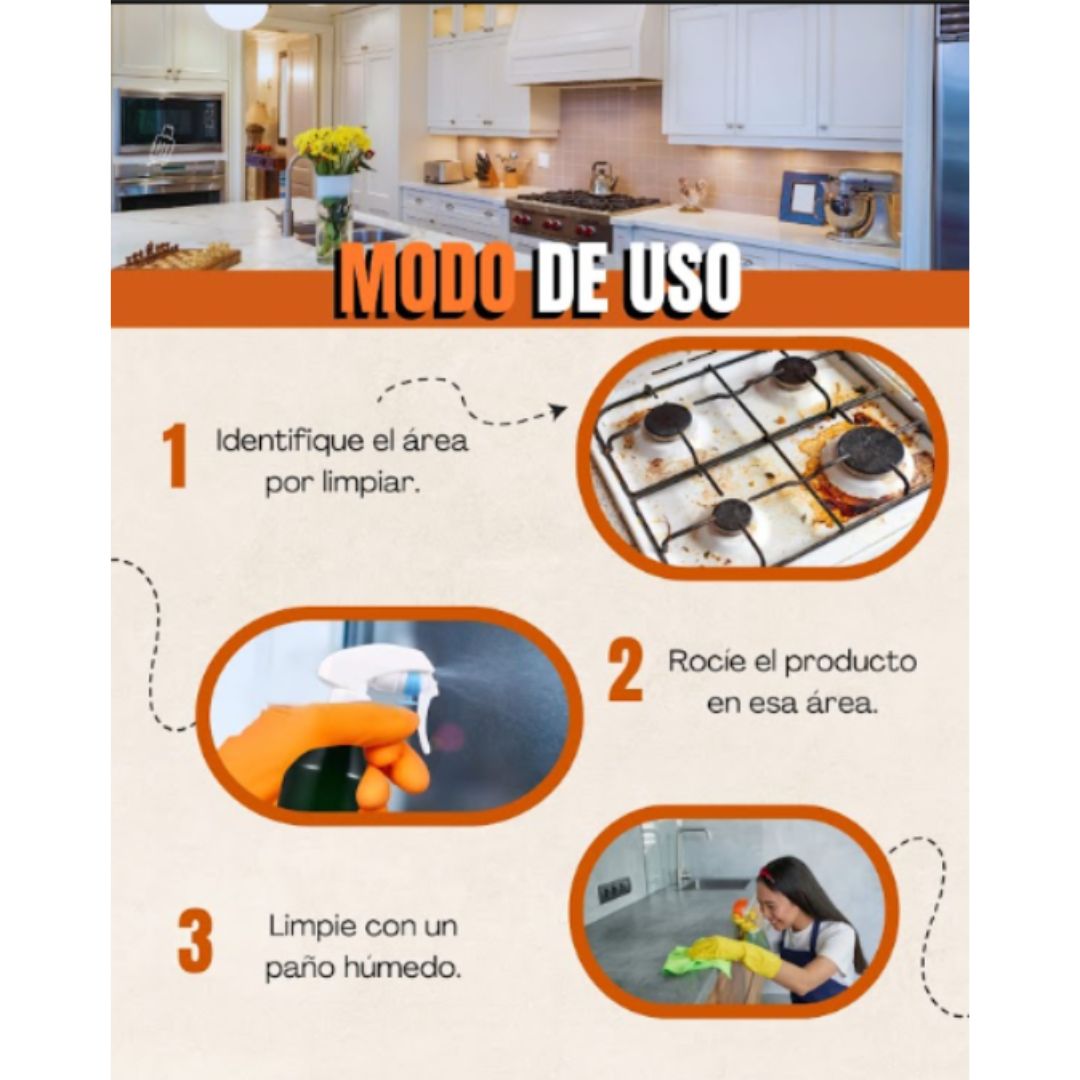 Arrasa Grasa 650 ml - Limpiador Poderoso 3