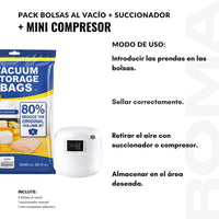 Pack 5 Bolsas al Vacío + Succionador